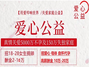 江夏捐卵助孕生子 爱心志愿者招募